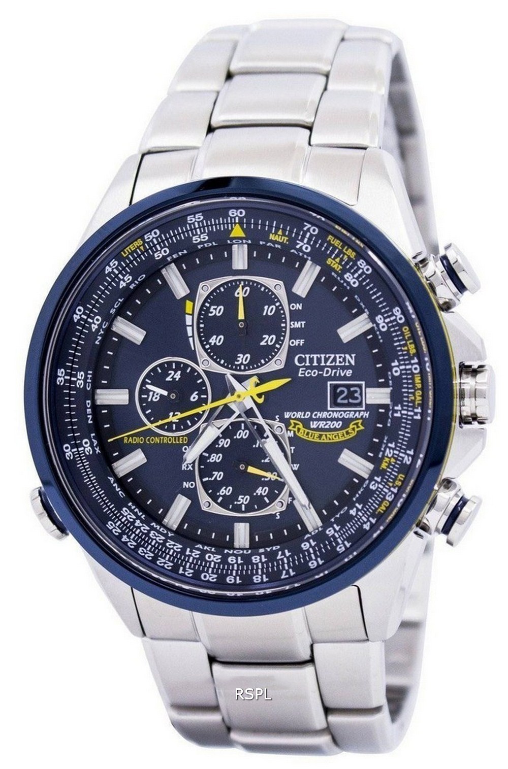 Citizen Eco Blue Angels Radio Controlled World AT8020-54L Men's Watch