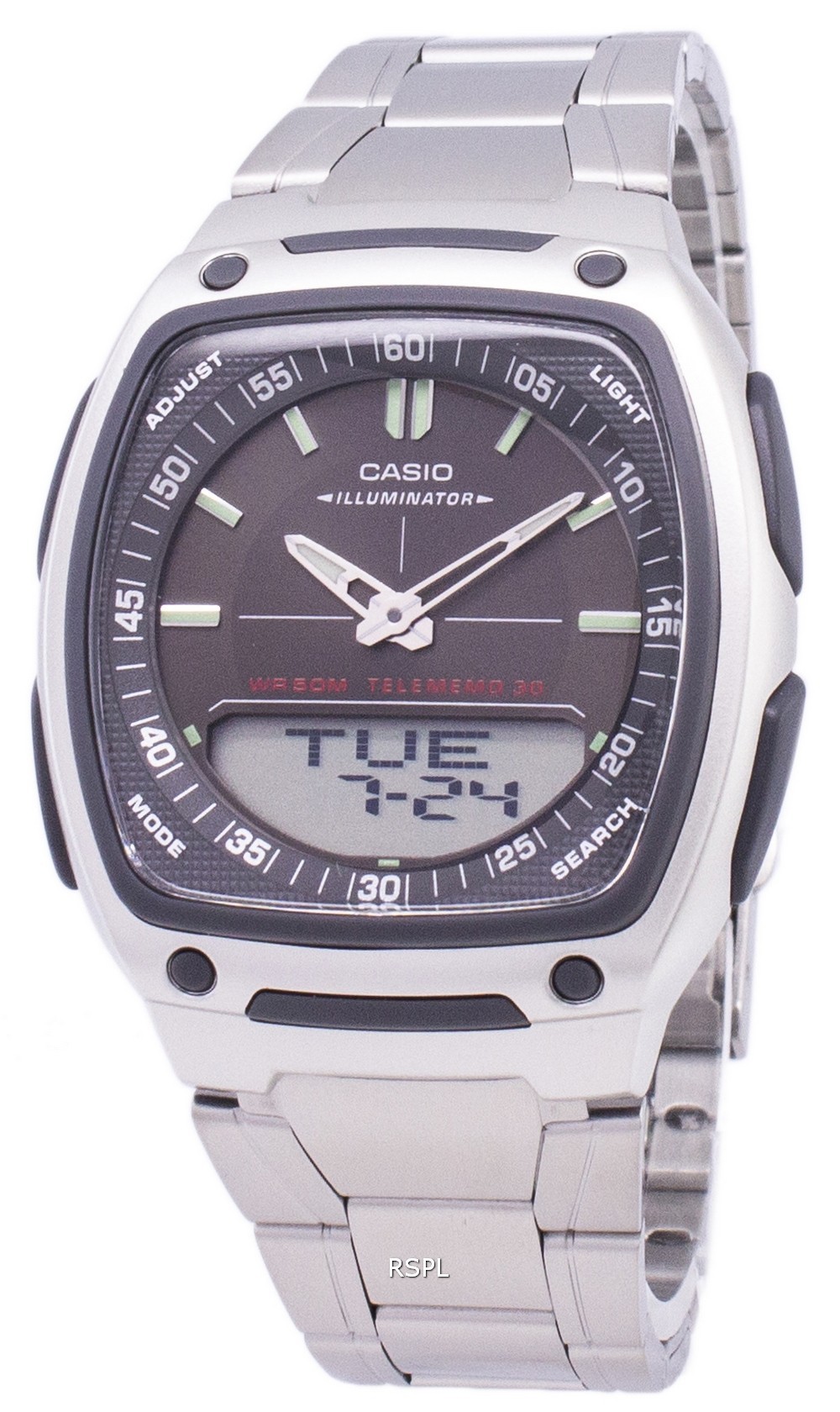 how to set analog time on casio telememo 30
