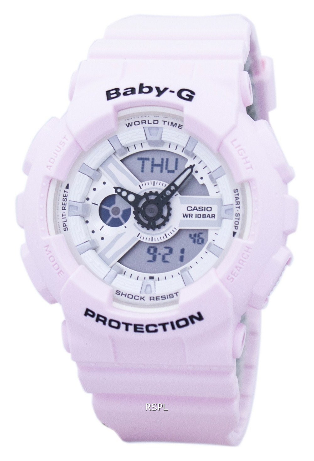 Casio Baby-G Shock Resistant World Time Analog Digital BA-110BE-4A