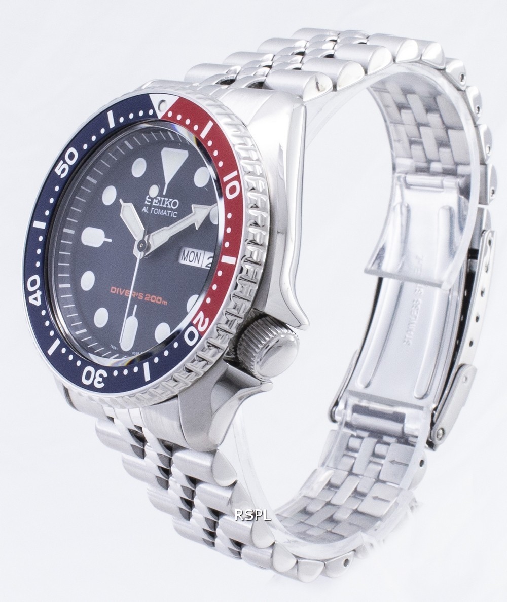 Pre-owned Seiko Propex Automatic Diver's Blue Dial Silver Skx009k2 Men's Watch Case 43 Mm