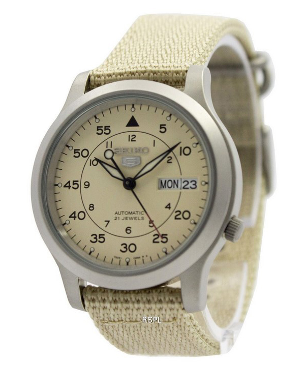 seiko 5 military beige