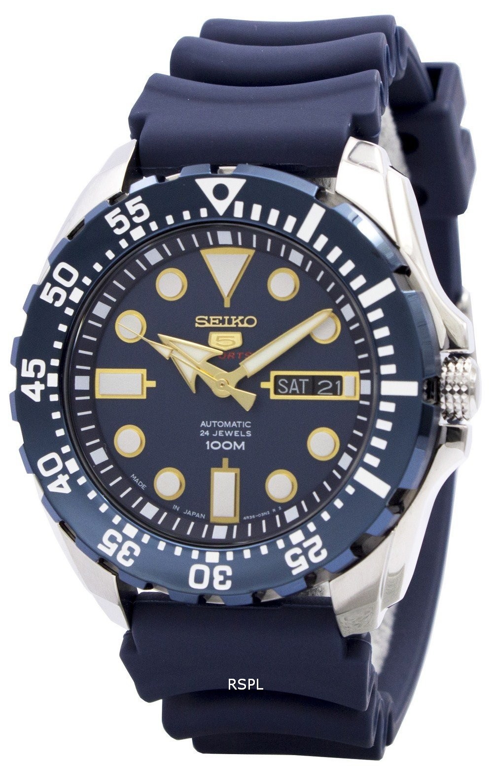 Seiko 5 Sports Automatic 24 Jewels Japan Made SRP605J2 Men's Watch | eBay